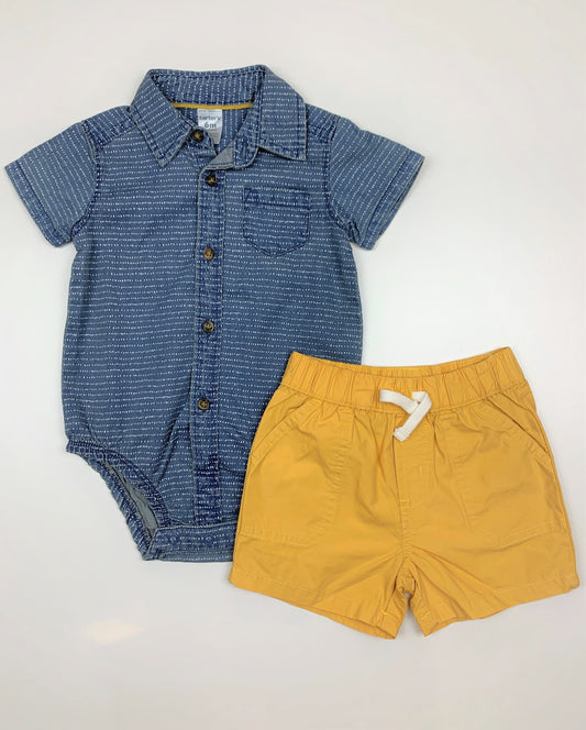 Conjunto Camisa + Bermuda Carters (NOVO)