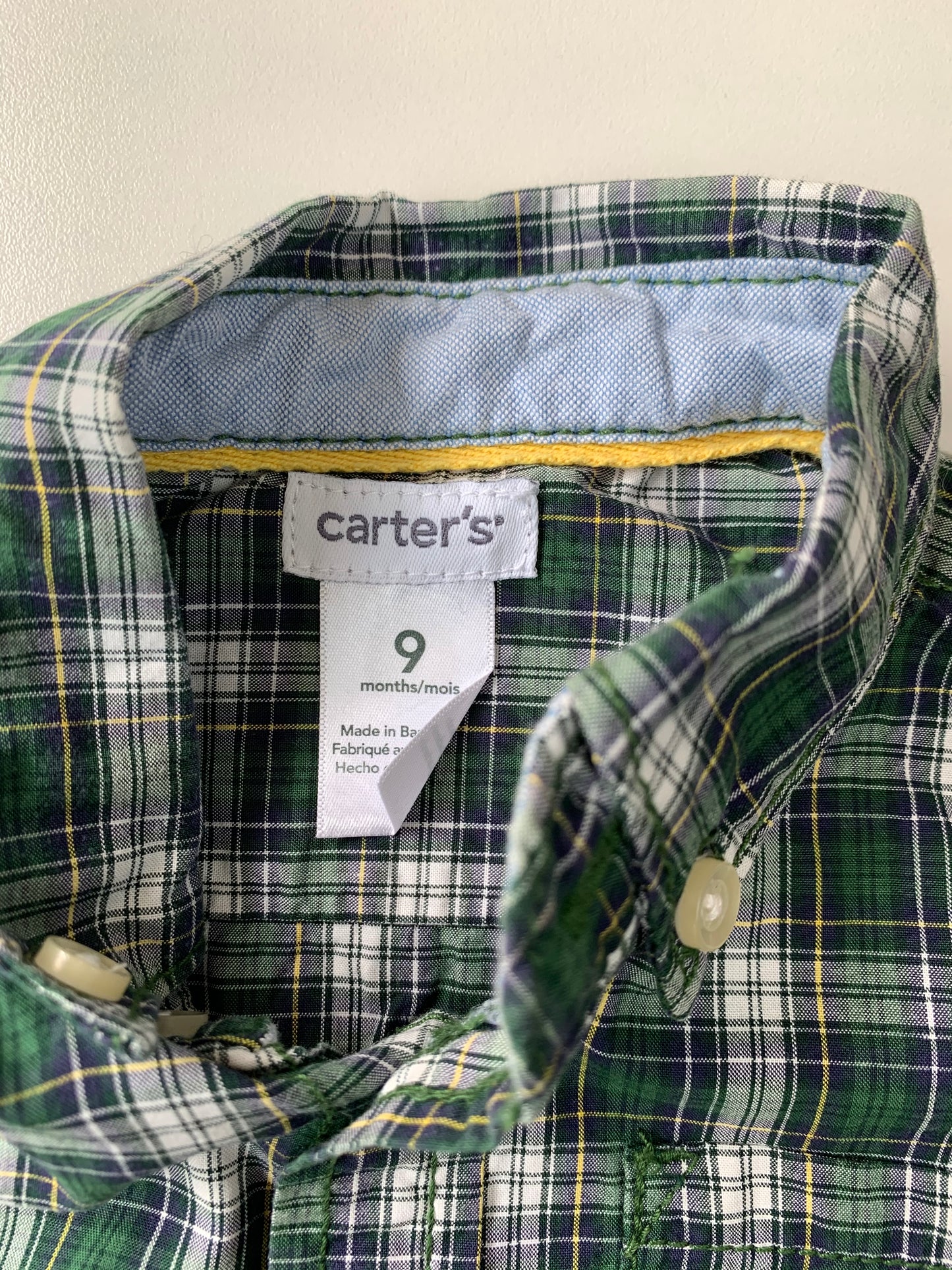 Camisa Xadrez Carters